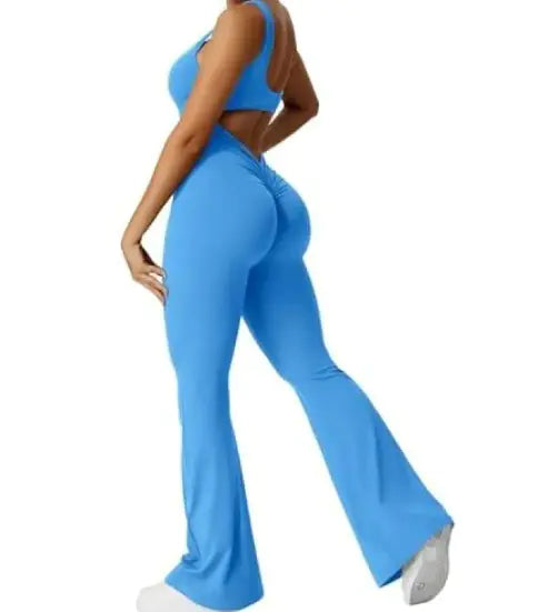 V-Back Fitness Jumpsuit