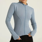 Women's Lightweight Zip-Up Running Jacket | Quick-Dry Yoga Top