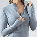 Women's Lightweight Zip-Up Running Jacket | Quick-Dry Yoga Top