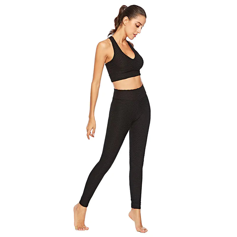 Chic Yoga Gear Set with Leggings