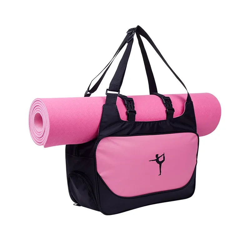 Waterproof Adjustable Gym Bag with Yoga Mat Carrier