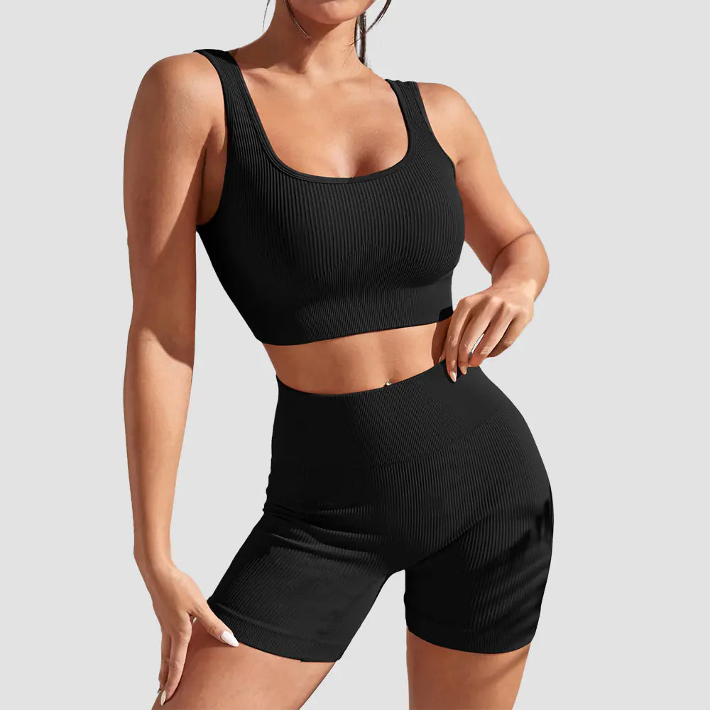 FlexFit High-Waist Yoga Ensemble
