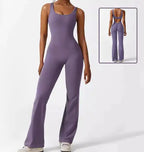 V-Back Fitness Jumpsuit