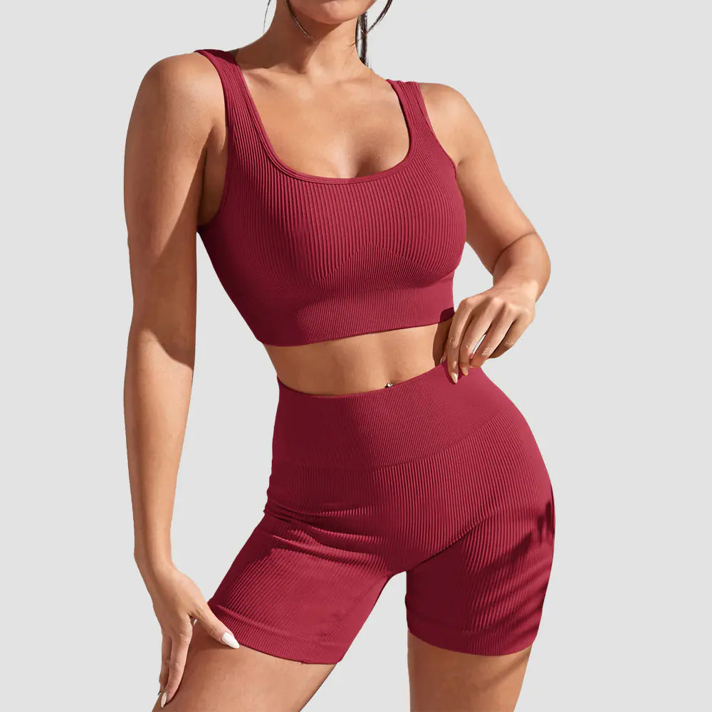 FlexFit High-Waist Yoga Ensemble