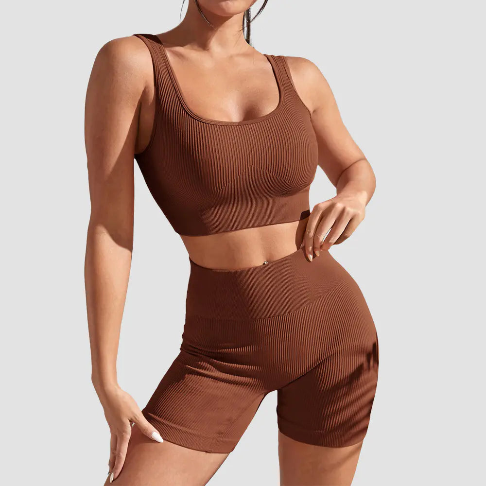 FlexFit High-Waist Yoga Ensemble